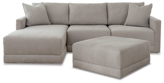 Katany 3-Piece Sectional with Ottoman Milwaukee Furniture of Chicago - Furniture Store in Chicago Serving Humbolt Park, Roscoe Village, Avondale, & Homan Square