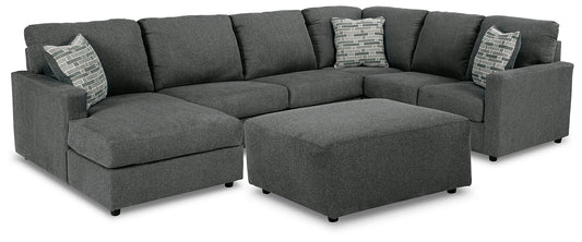 Edenfield 3-Piece Sectional with Ottoman Milwaukee Furniture of Chicago - Furniture Store in Chicago Serving Humbolt Park, Roscoe Village, Avondale, & Homan Square