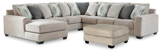 Ardsley 5-Piece Sectional with Ottoman Milwaukee Furniture of Chicago - Furniture Store in Chicago Serving Humbolt Park, Roscoe Village, Avondale, & Homan Square