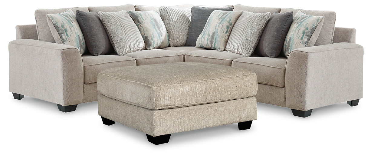 Ardsley 3-Piece Sectional with Ottoman Milwaukee Furniture of Chicago - Furniture Store in Chicago Serving Humbolt Park, Roscoe Village, Avondale, & Homan Square