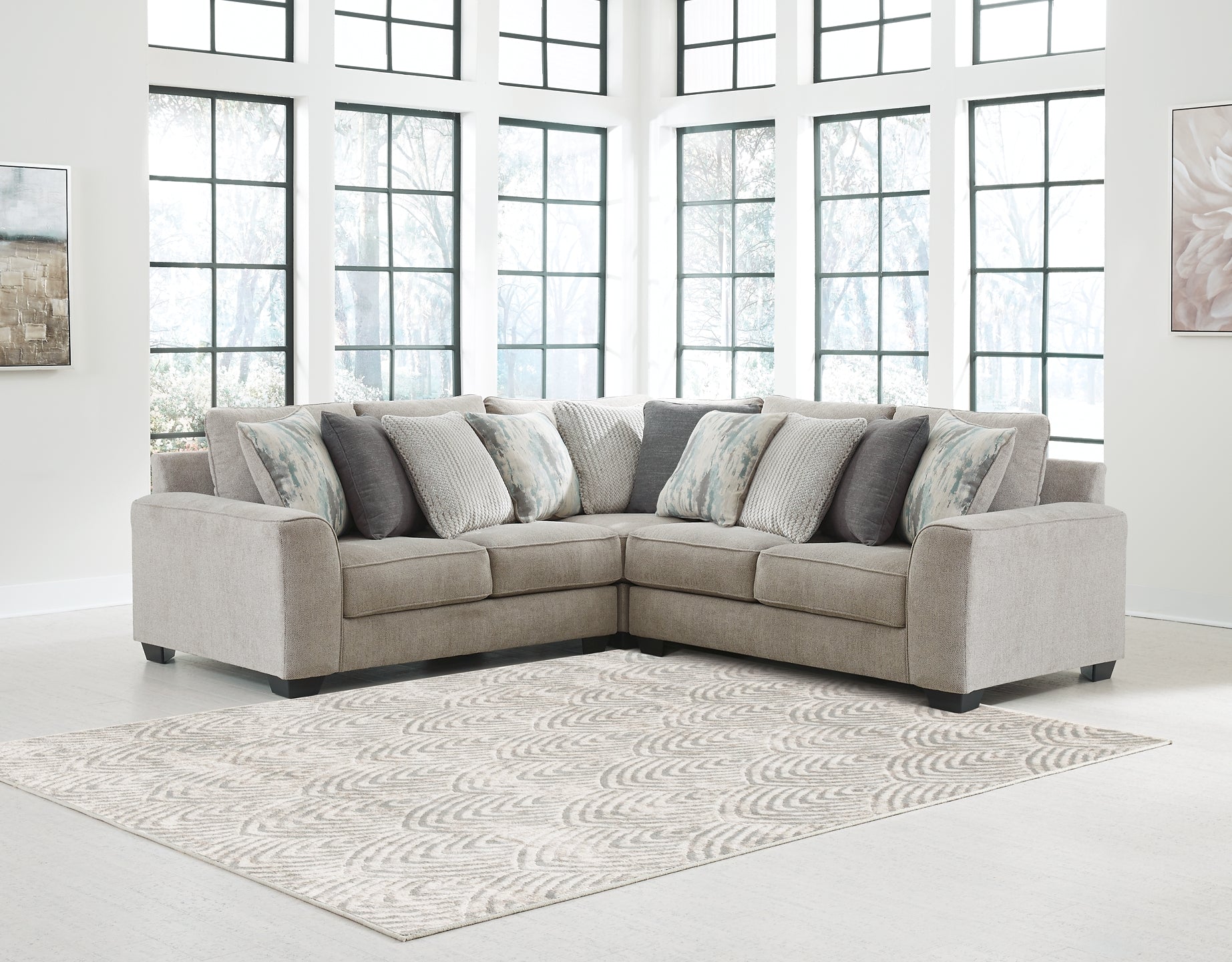 Ardsley 3-Piece Sectional with Ottoman Milwaukee Furniture of Chicago - Furniture Store in Chicago Serving Humbolt Park, Roscoe Village, Avondale, & Homan Square