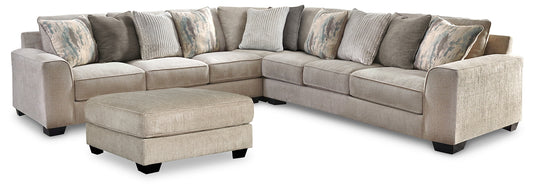 Ardsley 3-Piece Sectional with Ottoman Milwaukee Furniture of Chicago - Furniture Store in Chicago Serving Humbolt Park, Roscoe Village, Avondale, & Homan Square