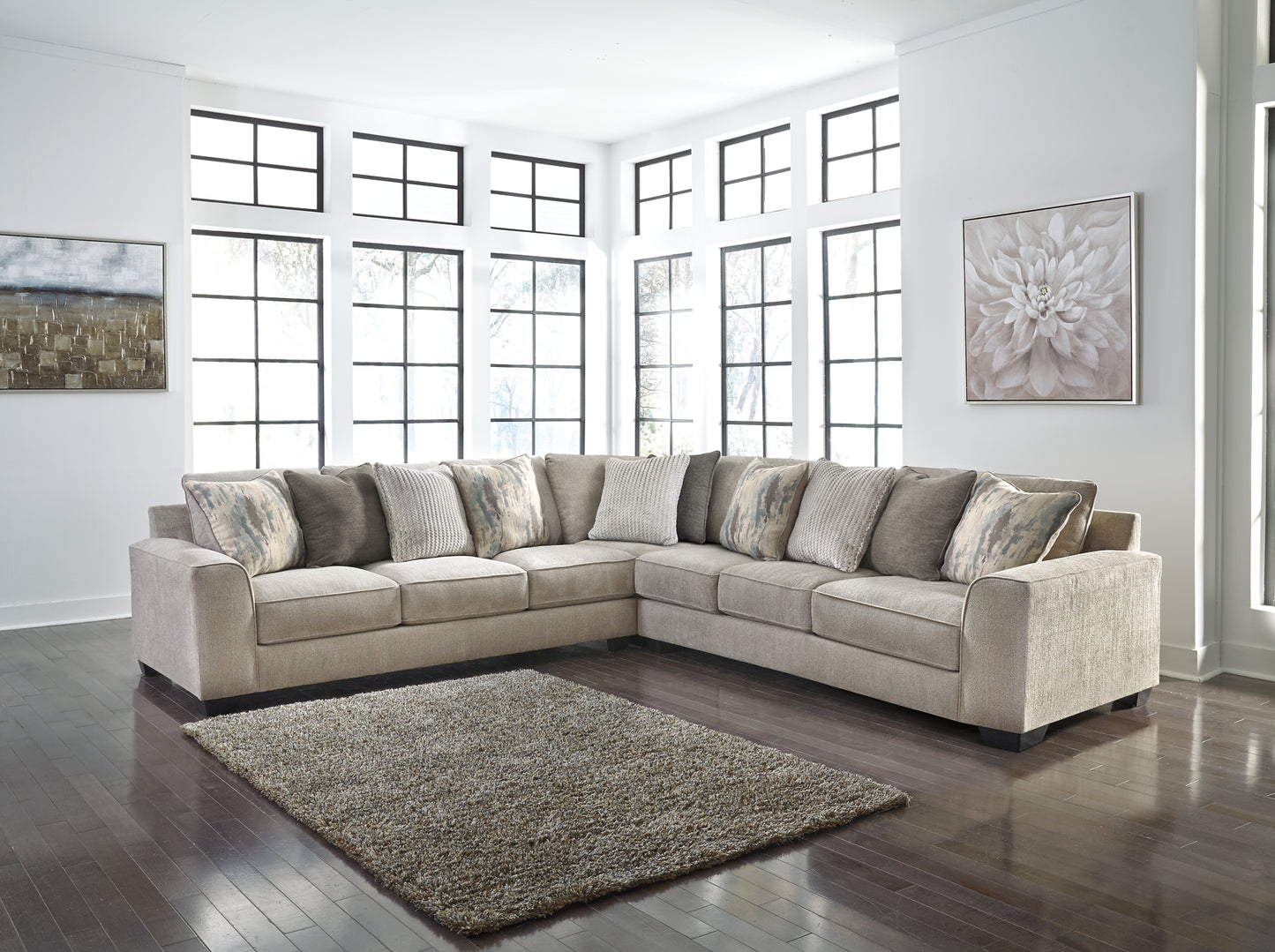 Ardsley 3-Piece Sectional with Ottoman Milwaukee Furniture of Chicago - Furniture Store in Chicago Serving Humbolt Park, Roscoe Village, Avondale, & Homan Square