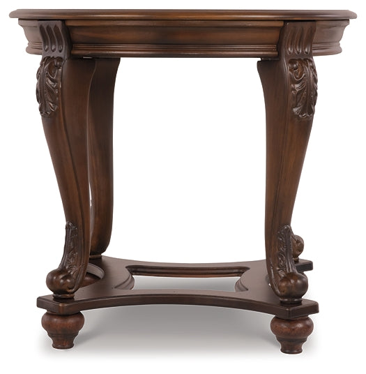 Norcastle Round End Table Milwaukee Furniture of Chicago - Furniture Store in Chicago Serving Humbolt Park, Roscoe Village, Avondale, & Homan Square