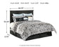 Maribel Queen/Full Panel Headboard with Mirrored Dresser, Chest and Nightstand Milwaukee Furniture of Chicago - Furniture Store in Chicago Serving Humbolt Park, Roscoe Village, Avondale, & Homan Square