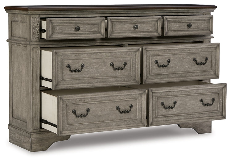 Lodenbay California King Panel Bed with Dresser Milwaukee Furniture of Chicago - Furniture Store in Chicago Serving Humbolt Park, Roscoe Village, Avondale, & Homan Square