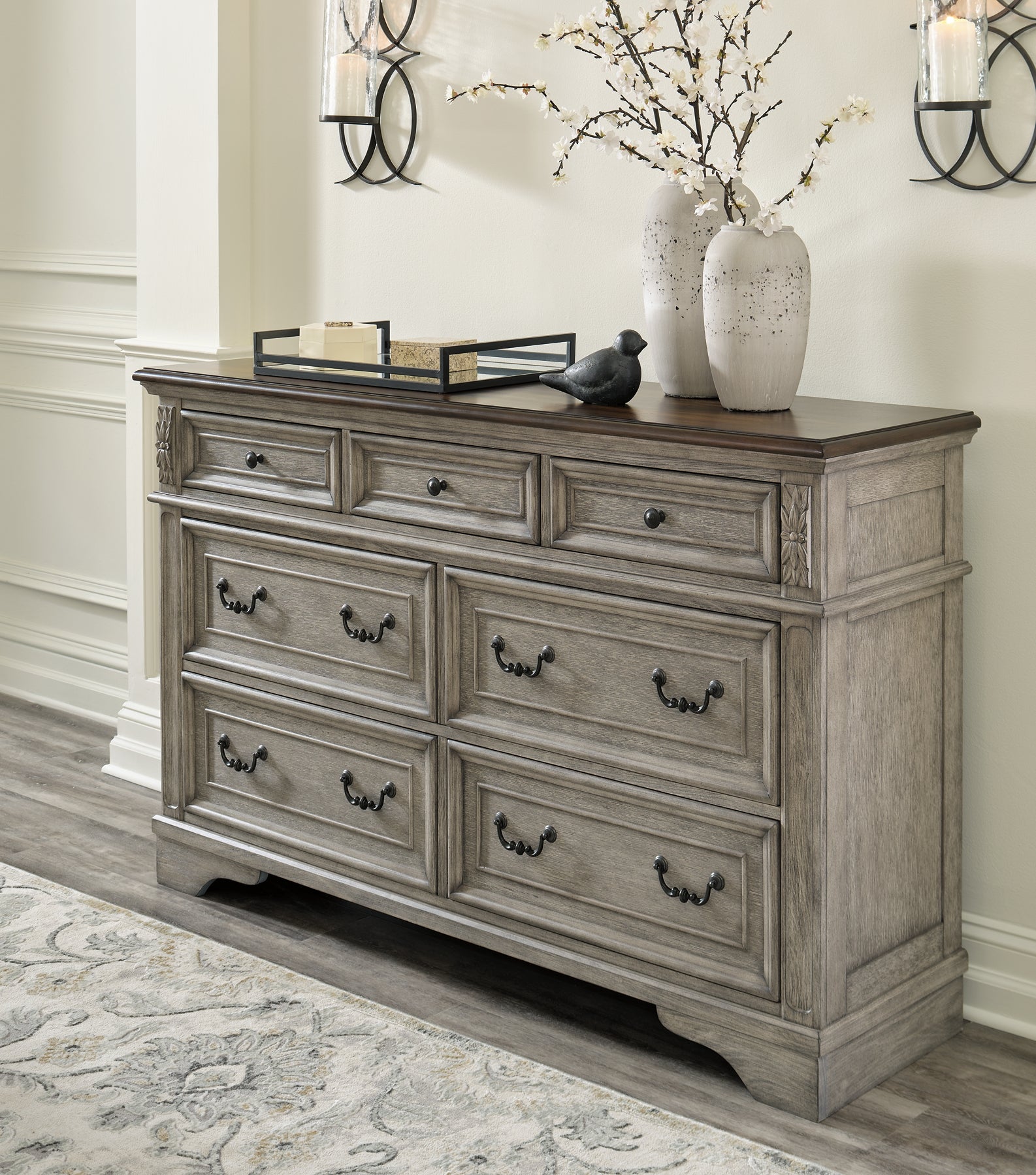 Lodenbay California King Panel Bed with Dresser Milwaukee Furniture of Chicago - Furniture Store in Chicago Serving Humbolt Park, Roscoe Village, Avondale, & Homan Square