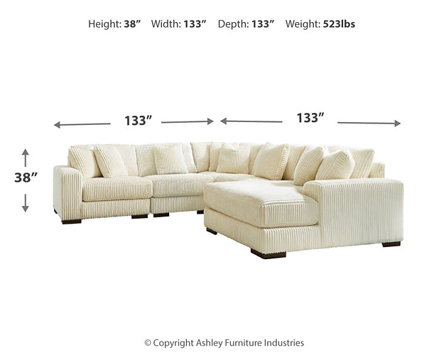 Lindyn 5-Piece Sectional with Ottoman Milwaukee Furniture of Chicago - Furniture Store in Chicago Serving Humbolt Park, Roscoe Village, Avondale, & Homan Square