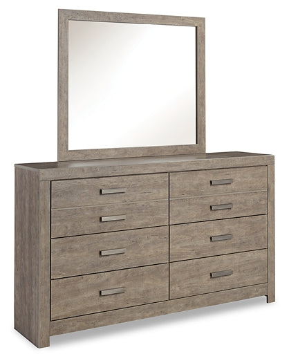 Culverbach Queen Panel Bed with Mirrored Dresser, Chest and 2 Nightstands Milwaukee Furniture of Chicago - Furniture Store in Chicago Serving Humbolt Park, Roscoe Village, Avondale, & Homan Square