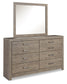 Culverbach King Panel Bed with Mirrored Dresser and 2 Nightstands Milwaukee Furniture of Chicago - Furniture Store in Chicago Serving Humbolt Park, Roscoe Village, Avondale, & Homan Square