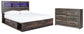 Drystan King Bookcase Bed with 4 Storage Drawers with Dresser Milwaukee Furniture of Chicago - Furniture Store in Chicago Serving Humbolt Park, Roscoe Village, Avondale, & Homan Square