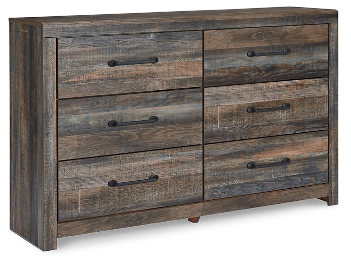 Drystan King Bookcase Bed with 4 Storage Drawers with Dresser Milwaukee Furniture of Chicago - Furniture Store in Chicago Serving Humbolt Park, Roscoe Village, Avondale, & Homan Square