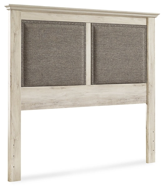 Cambeck King/California King Upholstered Panel Headboard with Mirrored Dresser, Chest and Nightstand Milwaukee Furniture of Chicago - Furniture Store in Chicago Serving Humbolt Park, Roscoe Village, Avondale, & Homan Square