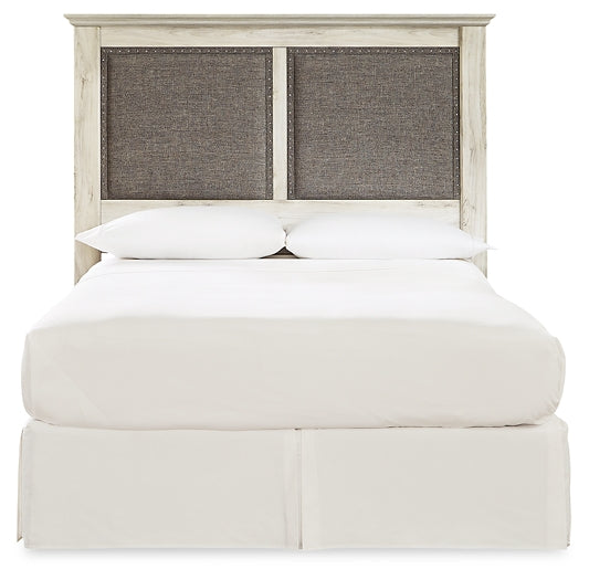 Cambeck King/California King Upholstered Panel Headboard with Mirrored Dresser, Chest and Nightstand Milwaukee Furniture of Chicago - Furniture Store in Chicago Serving Humbolt Park, Roscoe Village, Avondale, & Homan Square