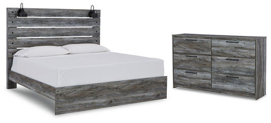 Baystorm King Panel Bed with Dresser Milwaukee Furniture of Chicago - Furniture Store in Chicago Serving Humbolt Park, Roscoe Village, Avondale, & Homan Square