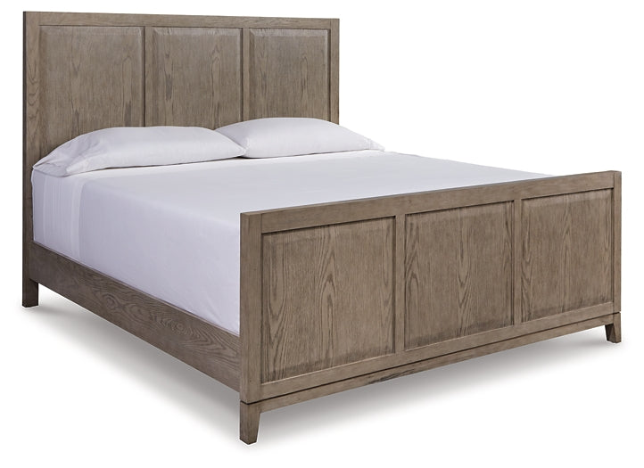 Chrestner King Panel Bed with Dresser Milwaukee Furniture of Chicago - Furniture Store in Chicago Serving Humbolt Park, Roscoe Village, Avondale, & Homan Square