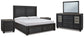 Foyland King Panel Storage Bed with Mirrored Dresser and 2 Nightstands Milwaukee Furniture of Chicago - Furniture Store in Chicago Serving Humbolt Park, Roscoe Village, Avondale, & Homan Square