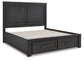 Foyland Queen Panel Storage Bed with Mirrored Dresser and Chest Milwaukee Furniture of Chicago - Furniture Store in Chicago Serving Humbolt Park, Roscoe Village, Avondale, & Homan Square