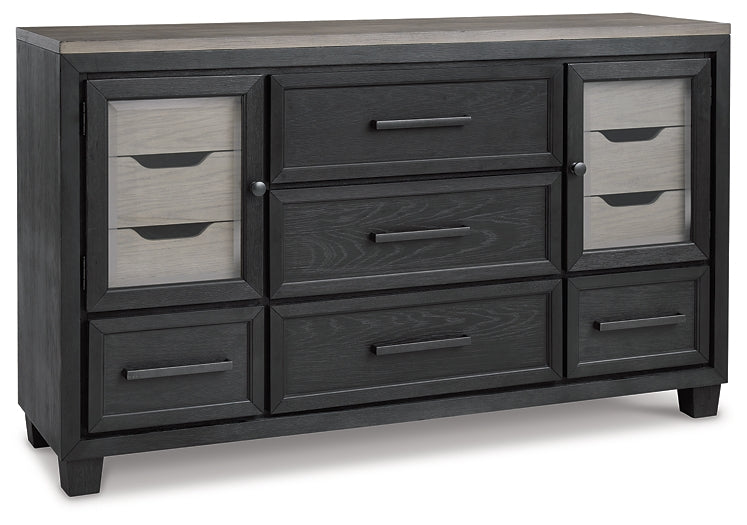 Foyland King Panel Storage Bed with Dresser Milwaukee Furniture of Chicago - Furniture Store in Chicago Serving Humbolt Park, Roscoe Village, Avondale, & Homan Square