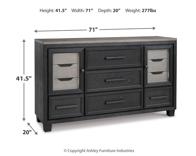 Foyland King Panel Storage Bed with Dresser Milwaukee Furniture of Chicago - Furniture Store in Chicago Serving Humbolt Park, Roscoe Village, Avondale, & Homan Square