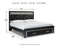 Kaydell King Upholstered Panel Storage Platform Bed with Mirrored Dresser Milwaukee Furniture of Chicago - Furniture Store in Chicago Serving Humbolt Park, Roscoe Village, Avondale, & Homan Square