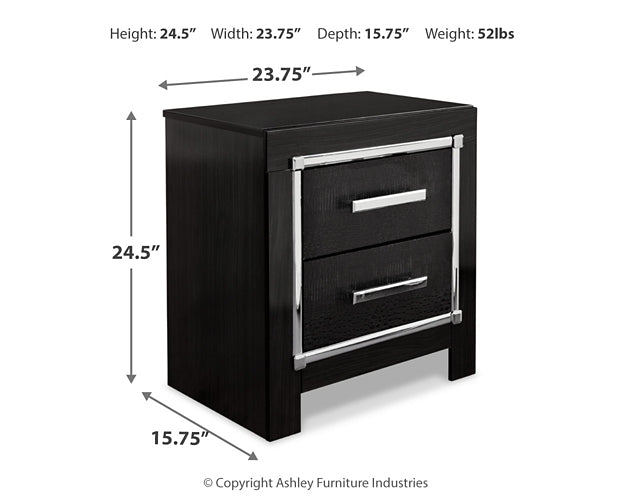 Kaydell King Upholstered Panel Platform Bed with Mirrored Dresser, Chest and Nightstand Milwaukee Furniture of Chicago - Furniture Store in Chicago Serving Humbolt Park, Roscoe Village, Avondale, & Homan Square