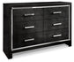 Kaydell King Upholstered Panel Storage Platform Bed with Dresser Milwaukee Furniture of Chicago - Furniture Store in Chicago Serving Humbolt Park, Roscoe Village, Avondale, & Homan Square