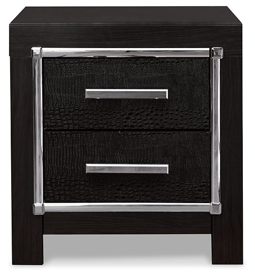 Kaydell Queen Upholstered Panel Storage Bed with Mirrored Dresser, Chest and Nightstand Milwaukee Furniture of Chicago - Furniture Store in Chicago Serving Humbolt Park, Roscoe Village, Avondale, & Homan Square