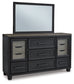 Foyland King Panel Storage Bed with Mirrored Dresser and Chest Milwaukee Furniture of Chicago - Furniture Store in Chicago Serving Humbolt Park, Roscoe Village, Avondale, & Homan Square