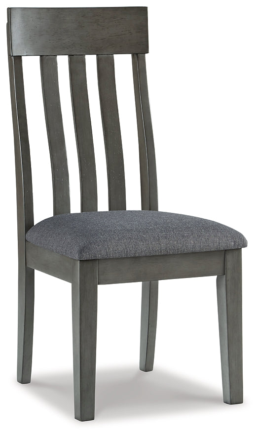 Hallanden Dining Table and 6 Chairs with Storage Milwaukee Furniture of Chicago - Furniture Store in Chicago Serving Humbolt Park, Roscoe Village, Avondale, & Homan Square