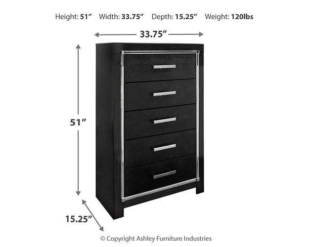 Kaydell King Upholstered Panel Storage Platform Bed with Mirrored Dresser and Chest Milwaukee Furniture of Chicago - Furniture Store in Chicago Serving Humbolt Park, Roscoe Village, Avondale, & Homan Square