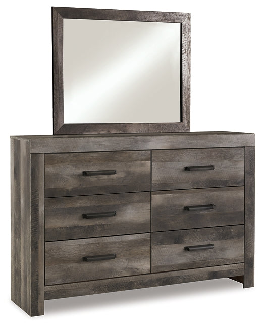 Wynnlow King Poster Bed with Mirrored Dresser, Chest and Nightstand Milwaukee Furniture of Chicago - Furniture Store in Chicago Serving Humbolt Park, Roscoe Village, Avondale, & Homan Square