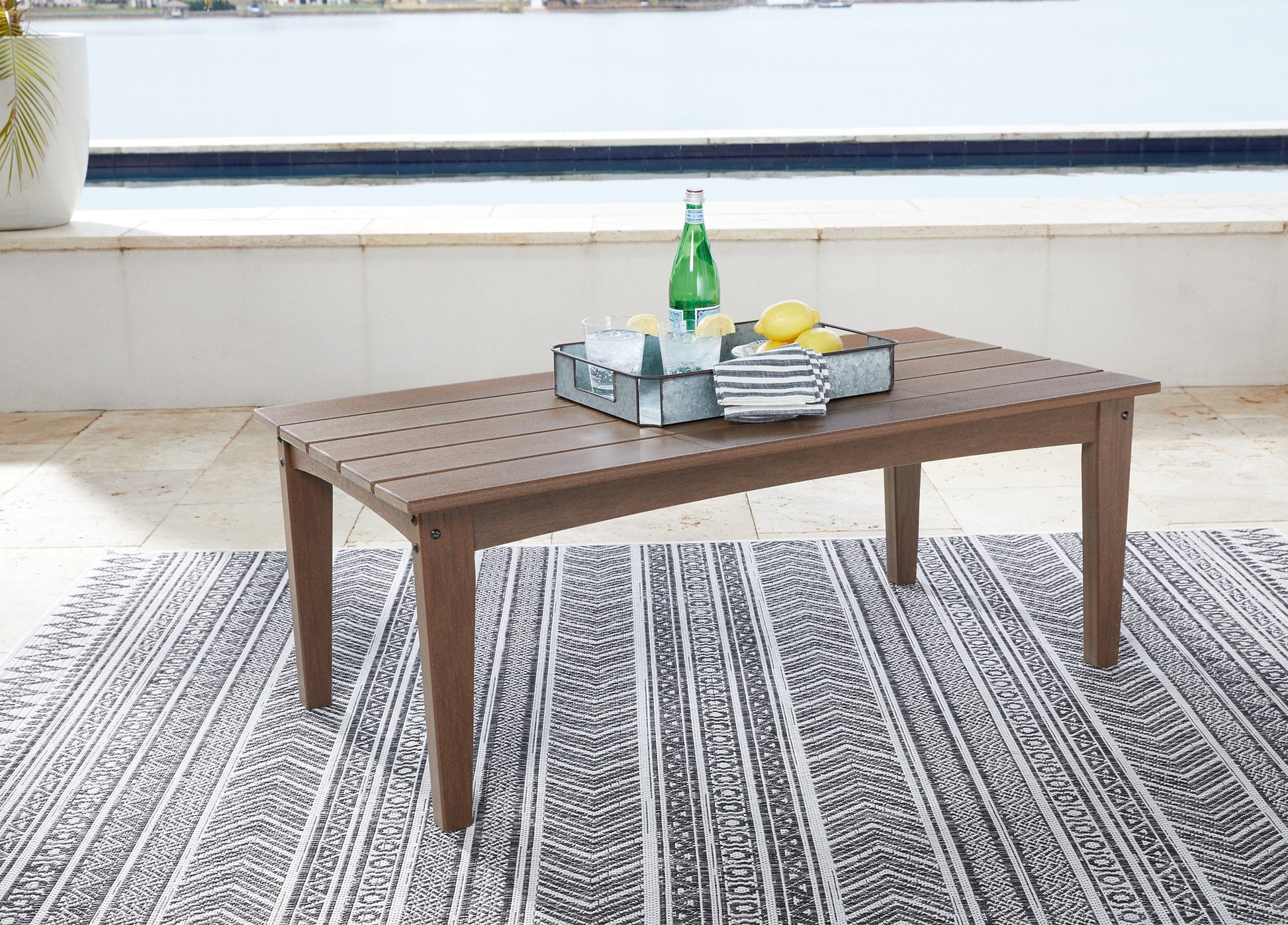 Emmeline Outdoor Sofa with Coffee Table Milwaukee Furniture of Chicago - Furniture Store in Chicago Serving Humbolt Park, Roscoe Village, Avondale, & Homan Square