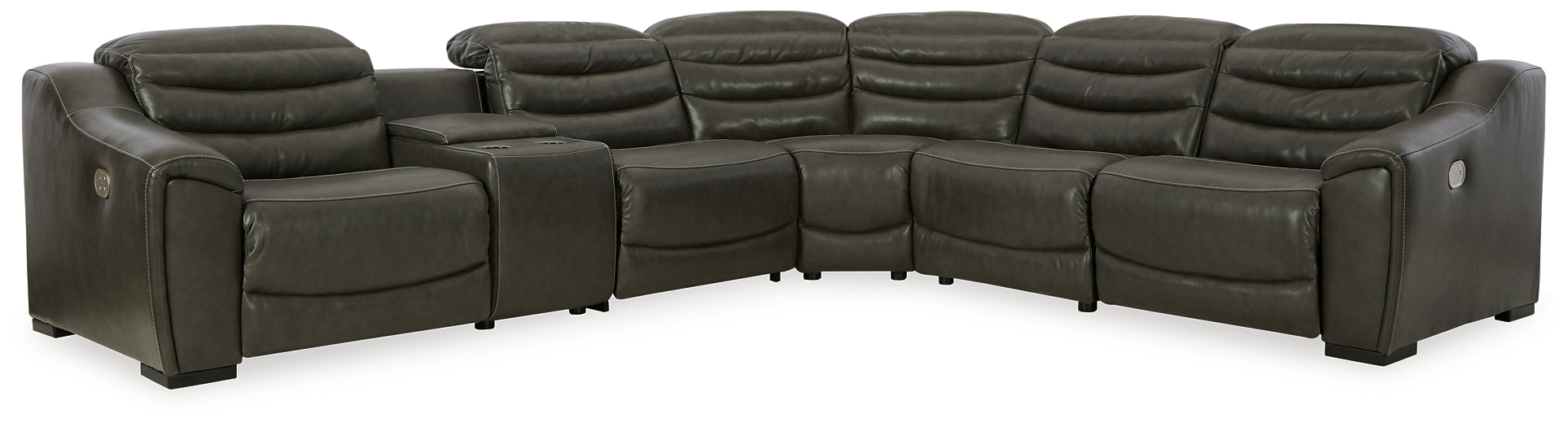 Center Line 6-Piece Sectional with Recliner Milwaukee Furniture of Chicago - Furniture Store in Chicago Serving Humbolt Park, Roscoe Village, Avondale, & Homan Square
