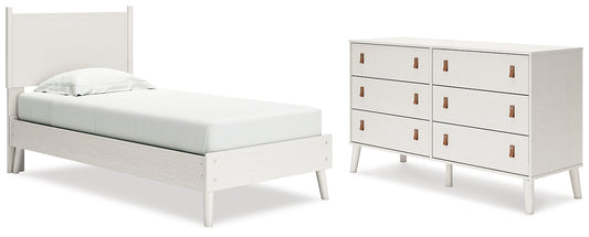 Aprilyn Twin Panel Bed with Dresser