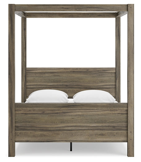 Shallifer Queen Canopy Bed with Dresser and 2 Nightstands